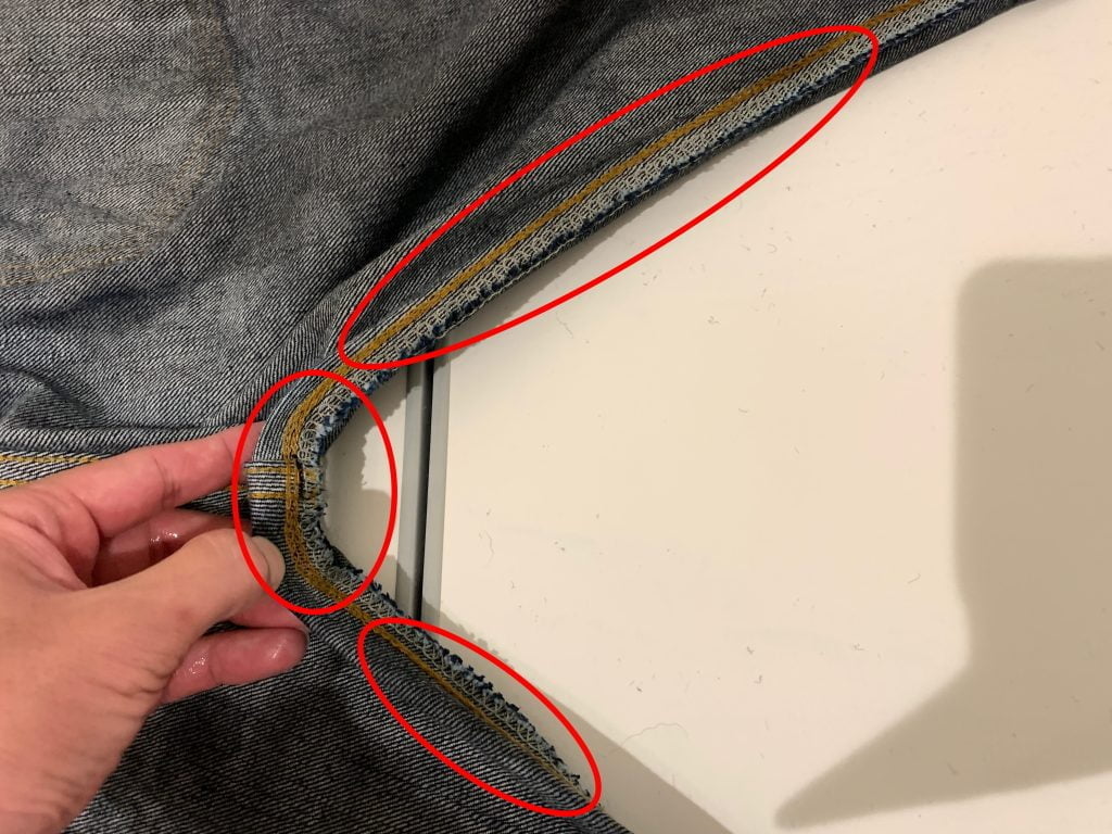 股部分や縫い目部分には糊を塗らない注意画像2