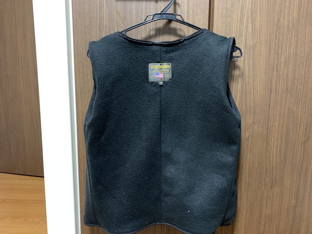 古着購入　バンソン　タイプB　メンテナンス　フリースインナーを外す