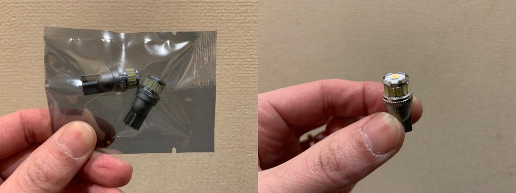 OXILAM T10 LED ホワイト 6500k 240lm　中身
